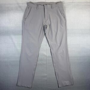 Fabletics The Only Pant Mens 33x32 Gray Slim Fit Performance Chino Stretch Golf